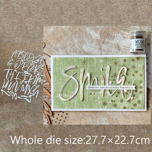 New Design Craft Metal stencil mold Cutting Dies 29pcs letters decoration scrapbook die cuts Album Paper Card Craft Embossing