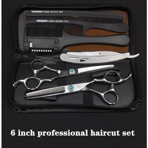 6 Inch Professional Hairdressers Scissors Hair Cutting Thinning Scissors JP 440C High Quality Salon Barber Shop Scissors Tool