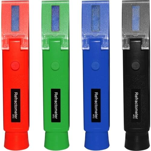 Refractometer 0-80% V/V Portable Alcohol Detector Refractometer Liquor Alcohol Content Meter 4 Colorful ATC Hydrometere 50%off