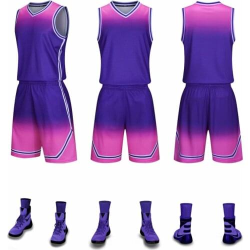 Blank Basketball Jersey Adult Kids Basketball Clothes Women Children Youth Basketball Jerseys Sports Shirts Shorts Suit