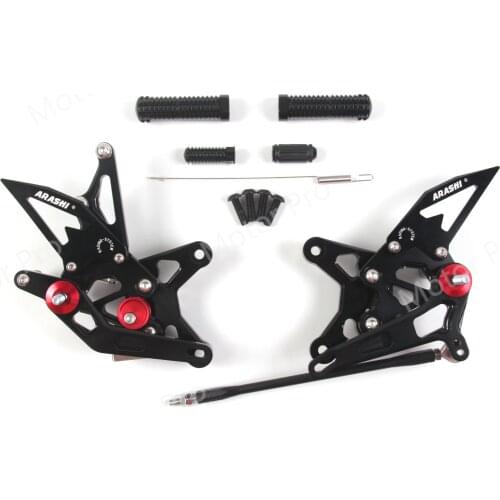 Adjustable Footrests For KAWASAKI NINJA ZX6R 2018 2019 2020 2021 QS Motorcycle Foot Peg Rearset Pedal ZX-6R ZX636 ZX 636