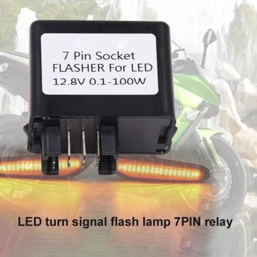 Turn Signal Relay 7PIN Socket LED Indicator Univesal 7PIN Flasher Relay for Suzuki GSXR 650 750 Motorcycle Accessories Goods