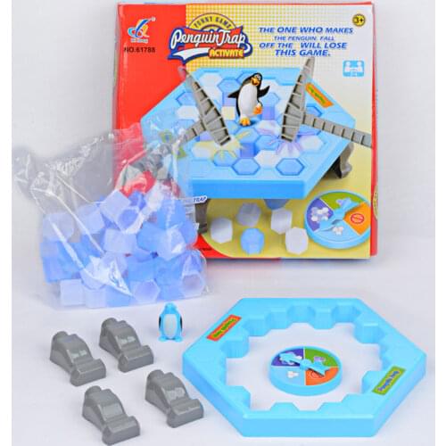Rescue Beating Icebreaker Penguin Demolition Wall Toy Penguin Board Game Parent-child Interactive Educational Toy For Kids Gift