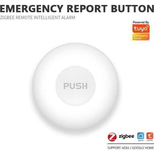 Tuya ZigBee SOS Button Sensor Alarm Elderly alarm Waterproof Emergency Panic Button Power Smart Life Control