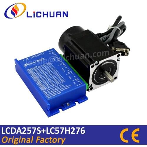 High performance closed loop stepper drive LCDA257S with electrical motor 2Nm easy servo motor drive kit
