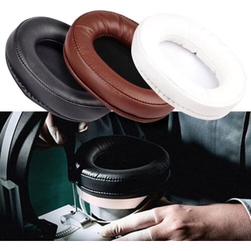 OOTDTY 1Pair Leather Earpads Ear Cushion Cover for SteelSeries Arctis 3 5 7 Headphones