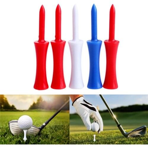 100pcs Plastic Step Down Golf Tees Graduated Castle Golf Tee Height Control 68mm Sports Club Golf Accessories Tees High quality