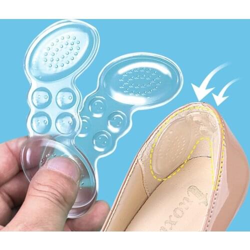 2Pcs/pair Women Insoles Slow Rebound Butterfly Dispensing Anti-slip Heel Stick for Shoes High Heels Pain Relief Foot Care Insert