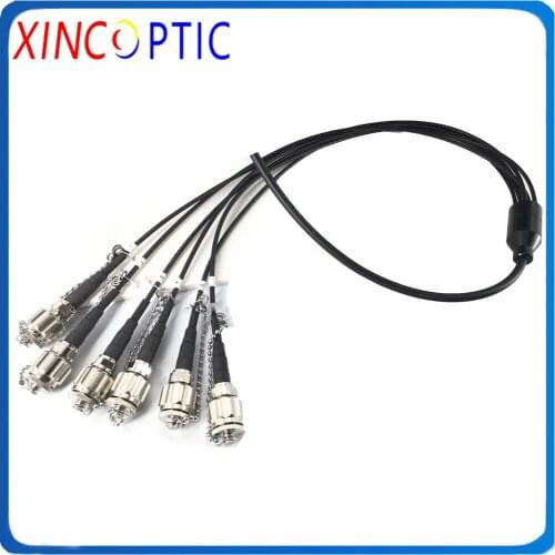 300M,SM,2Cores,G657A,LSZH/TPU,Armored Black Cable,2C ODC Male to ODC Round Plug/Socket Fiber Optic Patch Cord with Reel PCD310