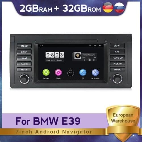 Android System Car Auto Radio GPS Navigation BT For BMW X5 E39 1996-2006 E53 M5 Video Multimedia Player RDS FM Carplay WIFI SWC