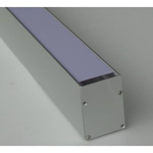 Free shipping high quality 1.8m/pcs U Shape Big Size 2m/pcs Aluminum Profile with Milky Cover End Caps