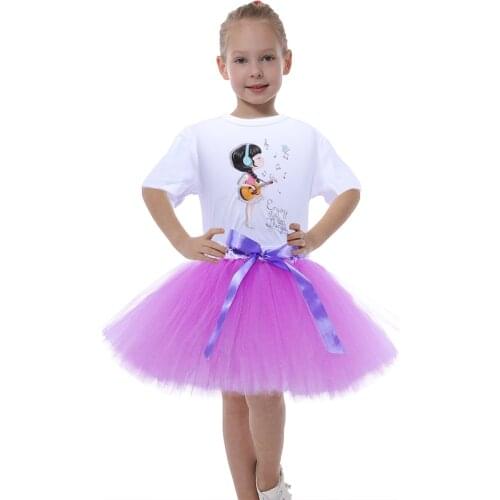 Lavender Girls Tulle Skirt for Photo Shoot Toddler Kids Birthday Cake Smash Tutu Skirt Girl Clothing Set Fluffy Skirt for Party