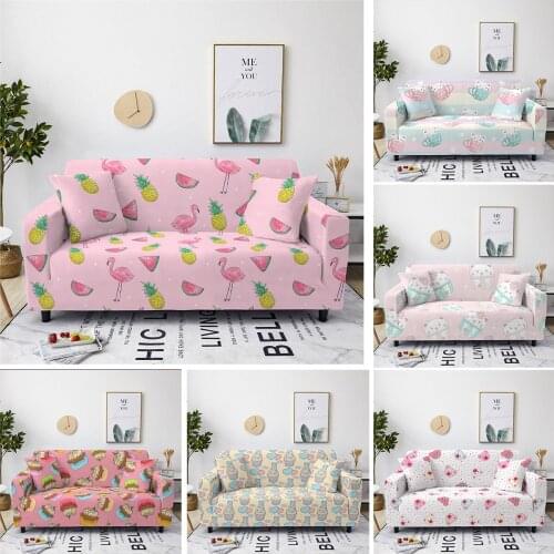 3D Printing Stretch Sofa Cover Dust-proof Fabric Slipcovers Elastic All-inclusive Couch Cover Case for Living Room 1/2/3/4 Seat