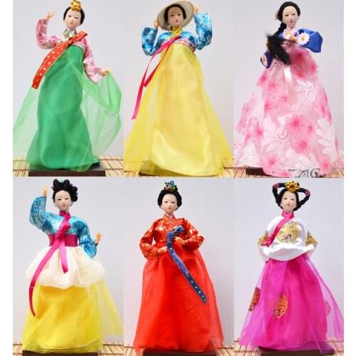 Decoration Arts crafts girl gifts get married The full shipping Korean folk doll ornaments of Korean people in South Korea Home