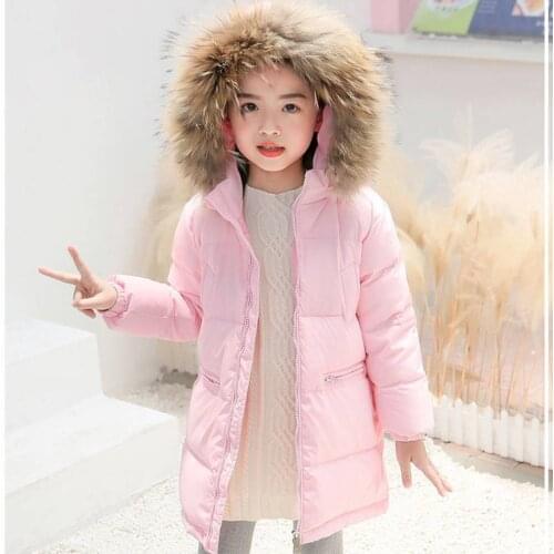 Winter Russia Snowsuit Childrens Down Jacket For Girls Boys Clothes Waterproof Windproof Hooded Coat Kids Parka Fur Collar