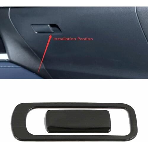 For Mazda CX-30 CX30 2020 2021 Stainless steel Car Master driving Glove Storage box cover trim sticker Car Styling Accessories