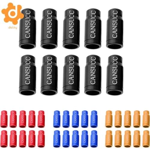Dolity 10Pcs Aluminum Alloy Presta /Schrade Valve Stem Caps Dust Covers For Road Mountain MTB Cycling Bicycle Bike Tire Tube