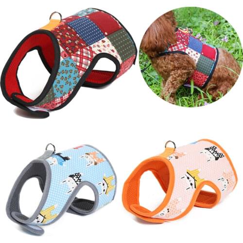 Breathable Printed Dog Harness and Leash Pet Puppy Cat Vest Jacket For Small Medium Dogs Teddy Chihuahua Yorkies Pet Supplies