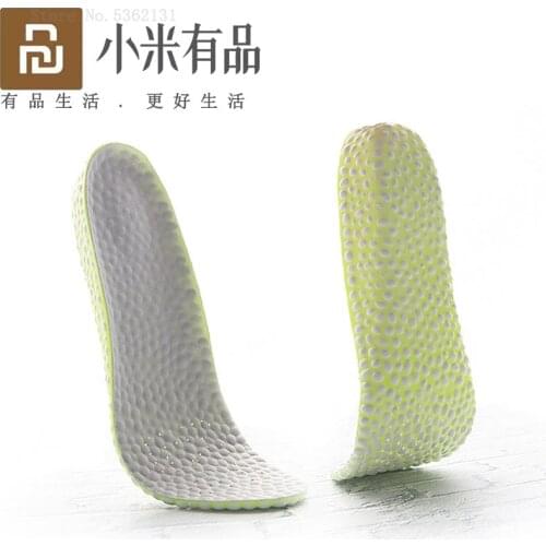 Youpin SKAH Stretch Breathable Deodorant Running Cushion Insoles Orthopedic Pad Shock Absorption Increased insole For Men Shoes