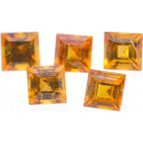 Mandarin Garnet Princess Cut 2.0-3.5 mm