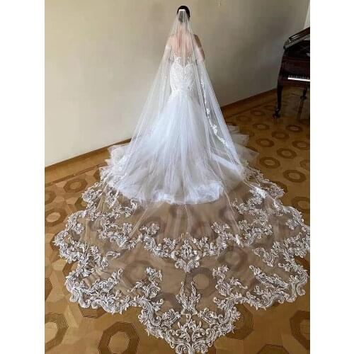 Свадебные кружевные фаты JSLYHS China At AliExpress