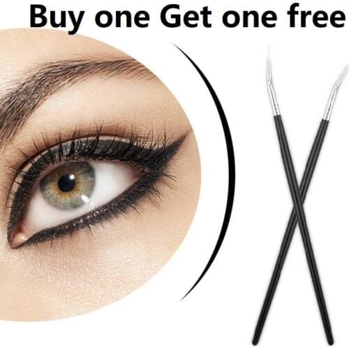 Hot Eyeliner Brush Professional MakeUp Tool Easy To Clean Thin Thick Line Perfect Eye Makeup Portable Soft Buy One Get One Free