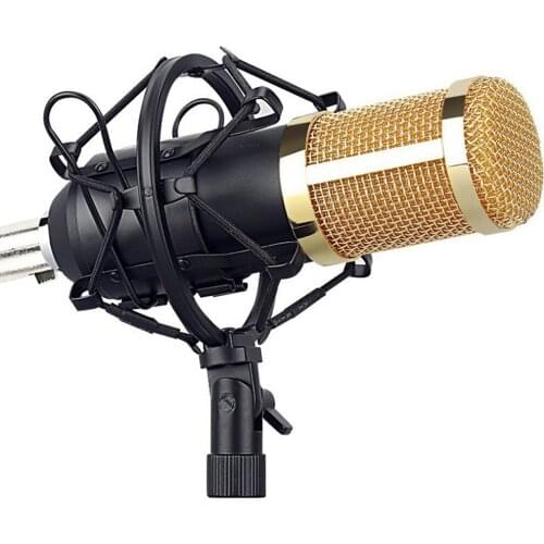 Microphone Kit Computer Condenser Mic with Arm Sound Card Pop Filter Windbreak for Gaming Podcasting Live Music Recording