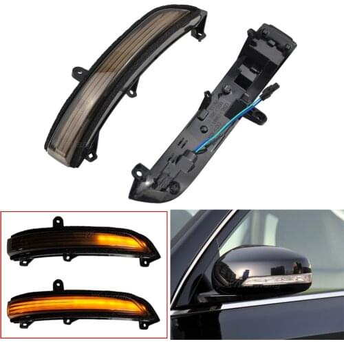 2PCS Flashing Water Rearview Mirror Turn Signal Light For Nissan Teana J32 Maxima 2008-2013 LED Dynamic Blinker Indicator