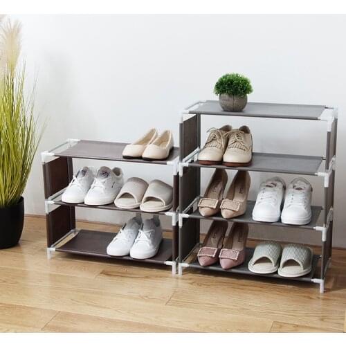 Multifunctional multi-layer shoe rack storage rack household fabric storage rack simple dormitory space saving rack