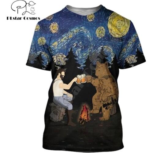 2020 Summer Men Fashion t shirt 3D Camping Fathers Day T-Shirts Apparel Harajuku short Sleeve Tee shirts Unisex Casual t-shirt