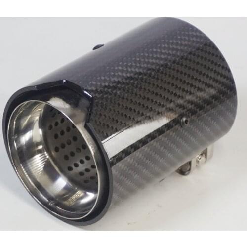 New 60-70mm With M Real Carbon Fiber Exhaust tips Muffler pipe for BMW M2 F87 M3 F80 M4 F82 F83 M5 F10 m6 F12 F13