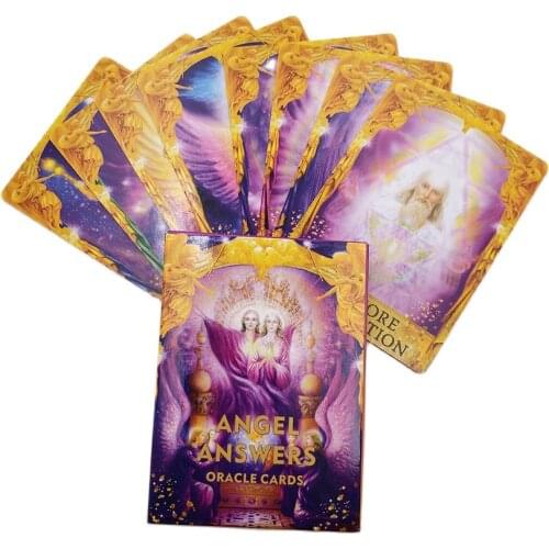 Angel Answers Oracle Cards 44 Sheet Tarot Cards Divination Fate Gameplay Family Entertainment Party Table Playing Board Game