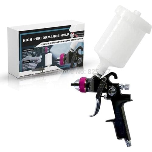 LEMATEC Spray Gun HVLP Manual Paint Gravity Type 1.4 mm Nozzle Paint Gun Automotive Finish Power Professional Tools