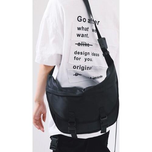 Casual Men Crossbody Messenger Bags Nylon Waterproof Sling Functional Shoulder Travel Bag Durable Mountain Bike Messenger Bag