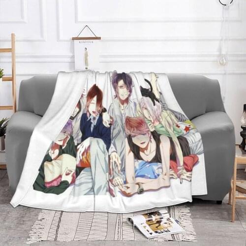 Diabolik Lovers Blanket Flannel All Season Vampire Portable Soft Throw Blankets for Sofa Travel Bedspread