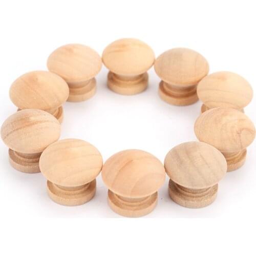 1/10pcs Handles Natural Wooden Cabinet Drawer Wardrobe Knobs Door Pull Kitchen Handle Furniture Hardware