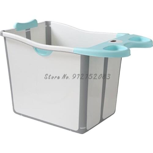 Foldable baby bath tub baby bath bath tub enlarge childrens bath tub kids bath tub can sit and thicken