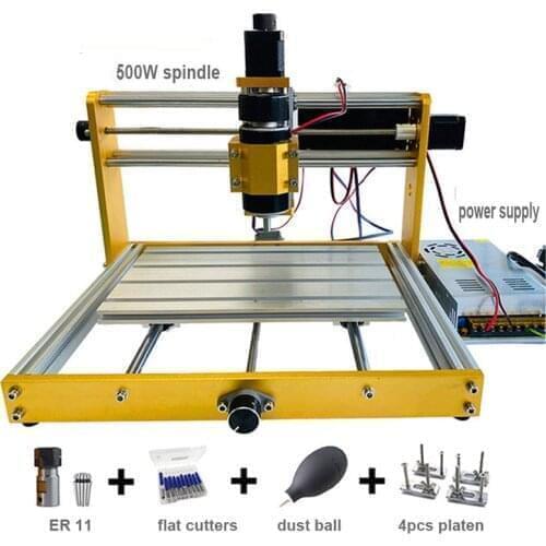 Upgrade CNC 3018 Plus GRBL Control DIY CNC Machine,3 Axis PCB PVC Milling Engraving Machine,Wood Router Engraver XYZ