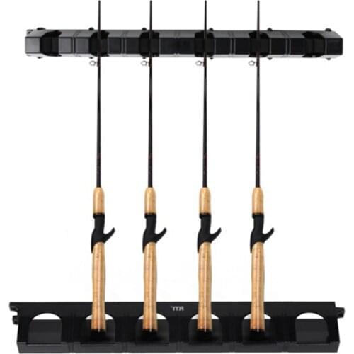 Fishing Rod Display Rack Wall Fixed Frame Road Fish Raft Storage Rack Fishing Rod Racks Reel Combos Holder Storage Vertical Car