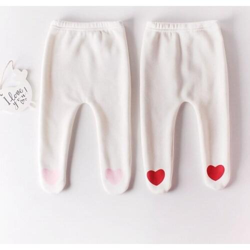 2019 Warm Winter Long Pants For Baby Infants Toddlers Girls Kids Children Heart Velvet Socking Leggings PP Pants Trousers S9953