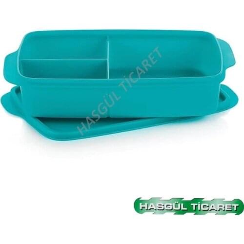 Tupperware PARTITIONED NUTRITION BOX (TURQUOISE) HSGL 394116926