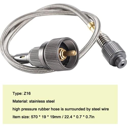 CAMPINGMOON Z16 Outdoor Burners Extension Tube Stoves Accessory Split Burners Extension Adapter Flat Gases Tanks Connection Wire