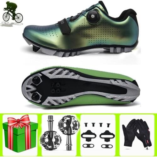 Sapatilha Ciclismo Mtb Cycling Shoes SPD Cleat Pedal Set Professional Outdoor Athletic Racing Self-locking Bicycle Sneakers Men