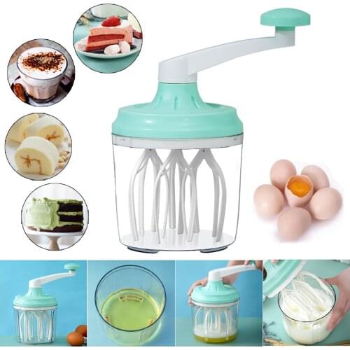 Cream Whisk Eggbeater Manual Kitchen Device Accessories Cake Tool Semi-Automatic Whisk Bake Tools Hand-cranked Whisk Eggbeaters