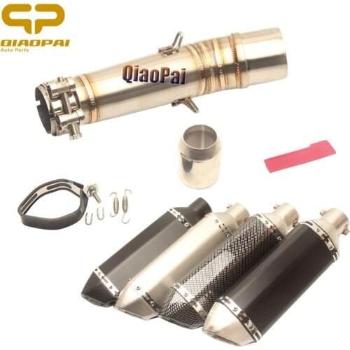 Motorcycle Exhaust System Mid Tube Connector Link Pipe Escape Muffler Db Killer for Honda Nc700x NC 700 NC750X NC750 2012-2017