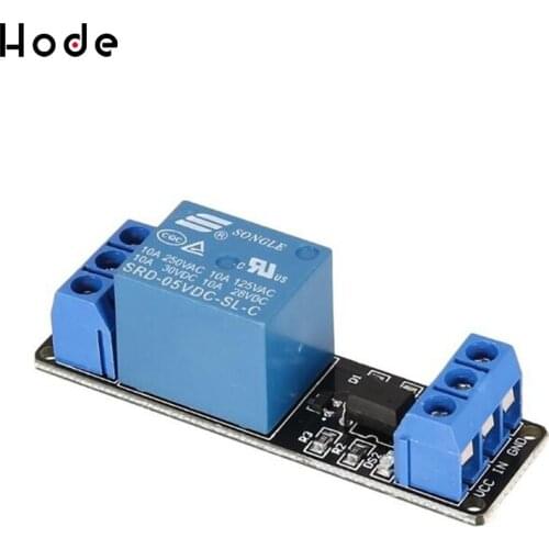 1 way electromagnetic relay module optocoupler isolation low level trigger PLC control drive board 5v