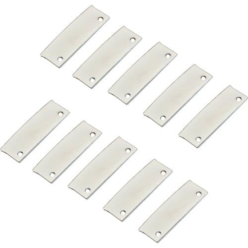 10 Pieces Iron Electric Guitar Dual Rail Pickup Plates Base Musical Instrument Parts