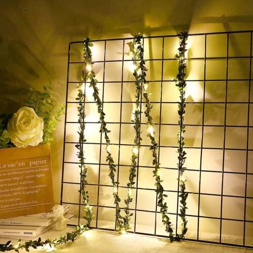300cm String lights LED Leaf Vine Garland USB Fairy Light Strings Wedding Holiday Party Garden Decoration