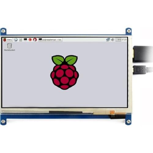 7" HDMI LCD (C) Capacitive Touch Screen IPS Supports Raspberry Pi Zero/Zero W/Zero WH/2B/3B/3B+ Computer Monitor