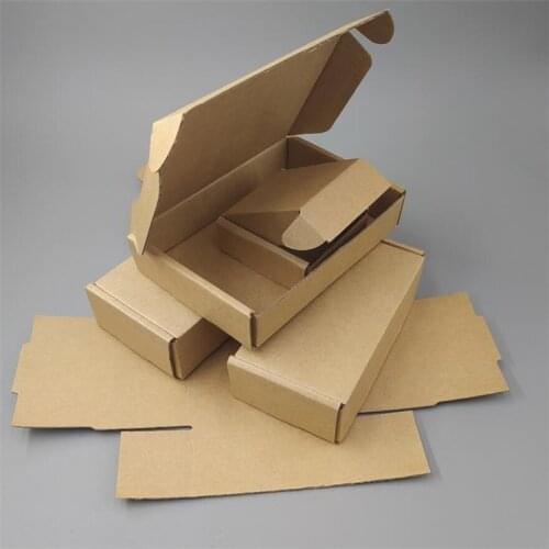 9CM small Recycled Corrugated Cardboard Brown Mail Paper Shipping Box